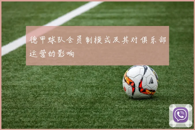 德甲球队会员制模式及其对俱乐部运营的影响
